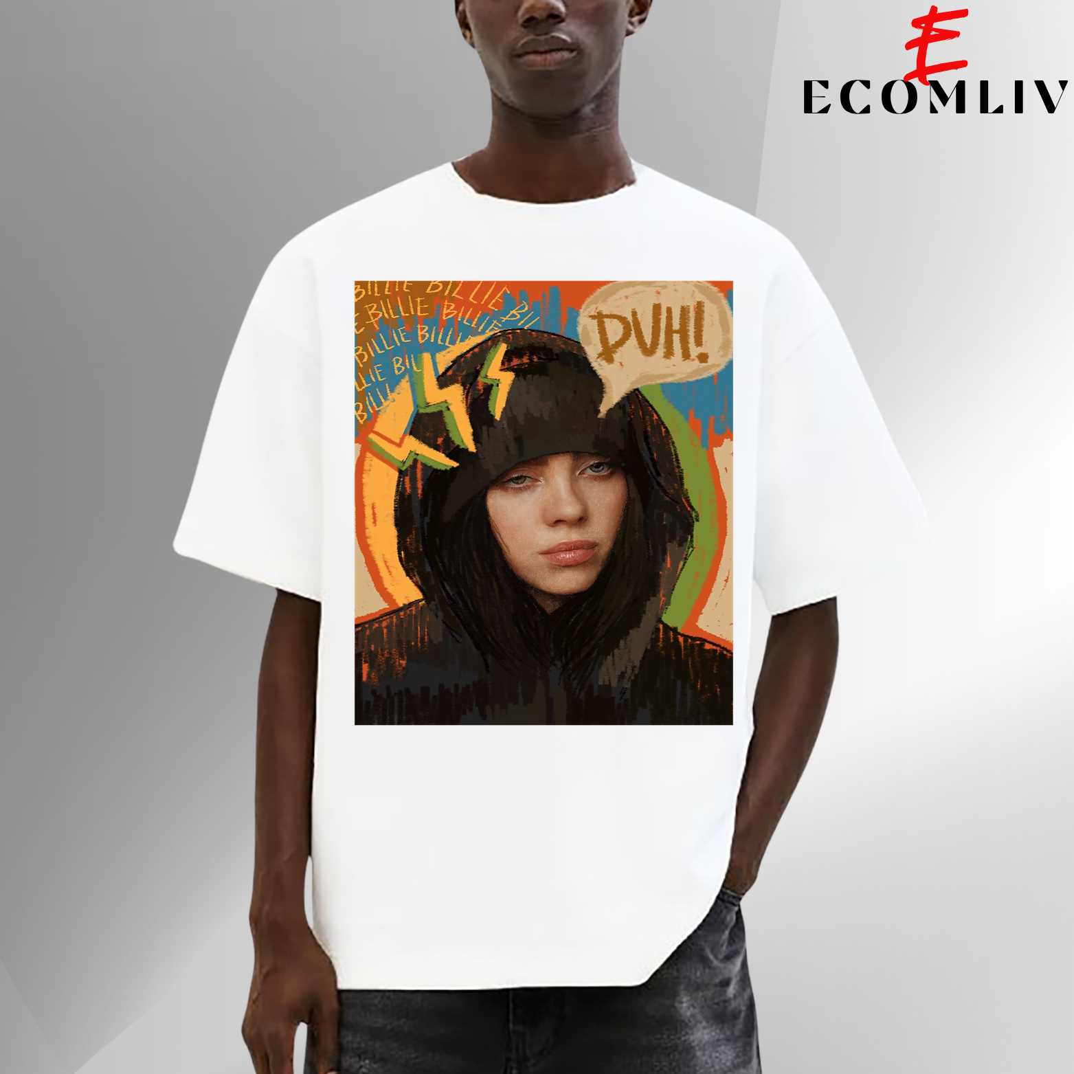 Billie Eilish Streetwear Tee, Graphic Unisex Shirt, Fan Merch T-Shirt